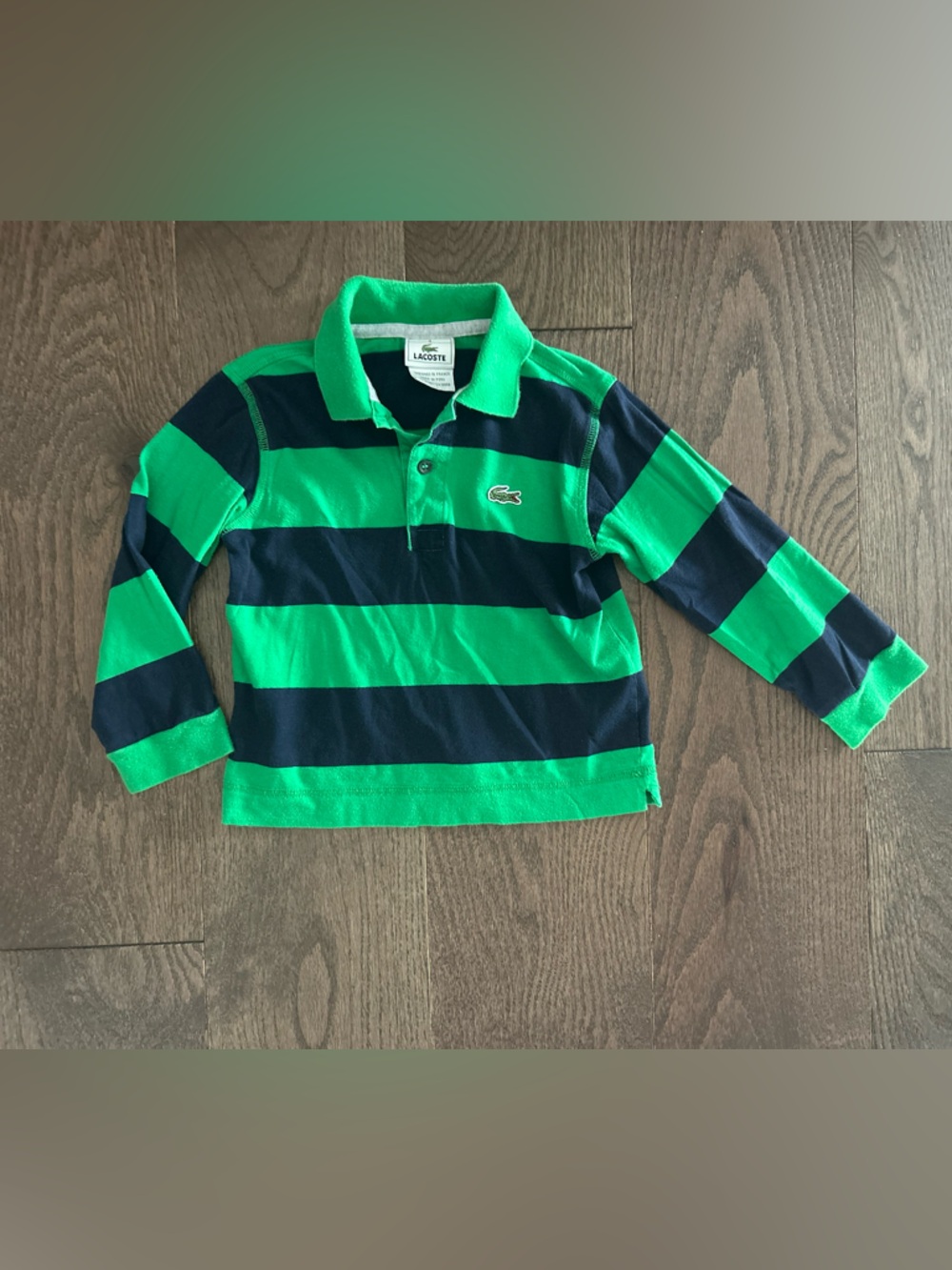 Lacoste Size 4 Boy's Long Sleeve Polo Shirt